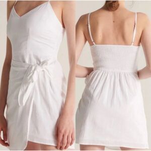 Abercrombie & Fitch White Wrap Apron Mini Dress – Size Small